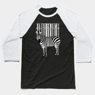 Zebra Barcode T-shirt Baseball T-Shirt